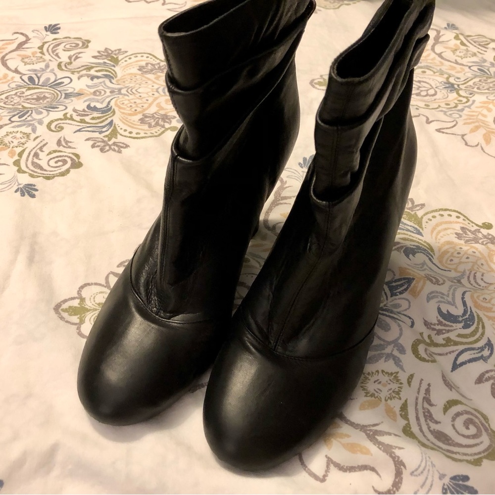 BCBG Paris black booties, size 9